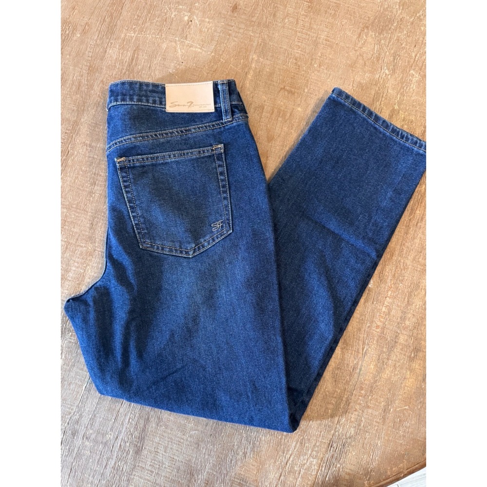 Seven 7 Premium Brand Straight Leg Denim Jeans Dark Wash‎ Size 8 Mindfully Made